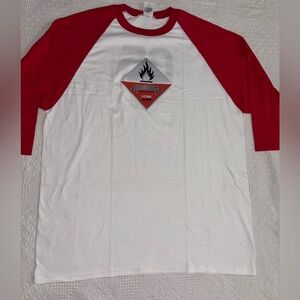 Krokus 2005 US Tour Vintage Y2K White Red Anvil Raglan Shirt XL